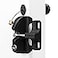 HILLMASTER Key Lockable TwoSided Gate Latch for Outdoor Fence Operates 2 Side of The Gate for Square Frame Post Rustproof Fence Latch Gate Lock for Metal Wood Vinyl Fence GatesGate HardwareBlack Finis