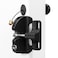 HILLMASTER Key Lockable TwoSided Gate Latch for Outdoor Fence Operates 2 Side of The Gate for Square Frame Post Rustproof Fence Latch Gate Lock for Metal Wood Vinyl Fence GatesGate HardwareBlack Finis