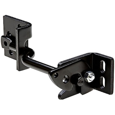 National Hardware V23A AdjustOMatic 8 in Heavy Duty Gate Latch for Wooden Fence SelfAdjusting Outdoor Gate Hardware with ZincPlated TripleProtected Black Finish