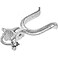 Jake Sales 158 x 4 Chain Link Fence Gate Fork Latch Commercial Heavy Duty Malleable Galvanized Gate Latch with Hole for Padlock