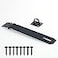 Alise Door Locks Hasp Latch8 Inch SUS 304 Stainless Steel Safety Packlock Clasp Hasp Lock Latchwith Fixing Screw for External Doors Window Cabinet Pet Cage Black MS9B8C