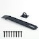 Alise Door Locks Hasp Latch8 Inch SUS 304 Stainless Steel Safety Packlock Clasp Hasp Lock Latchwith Fixing Screw for External Doors Window Cabinet Pet Cage Black MS9B8C