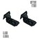 VIDYSUFYR 90 Degree Door Hasp Latch Angle Lock Hasp Stainless Steel Door Padlock Hasp Hinge Lock Latch Gate Latch Lock with ScrewsMatte Black Finish 2 Pack