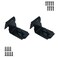 VIDYSUFYR 90 Degree Door Hasp Latch Angle Lock Hasp Stainless Steel Door Padlock Hasp Hinge Lock Latch Gate Latch Lock with ScrewsMatte Black Finish 2 Pack