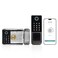 We Technology smart latch double gate lock electronic gate latch for outdoor fence waterproof keyless smart rim lock electric double sided keypad locks Fingerprint Passcode Key IC Card Tuya App