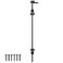 YONSIN 36 Cane Bolt Heavy Duty Drop Rod Gate Stopper Hardware Gate Ground Latch for Wooden Fences Metal Gates Doors Gate Drop Pin for Holding Gate to The Ground Black Finish