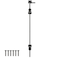 YONSIN 36 Cane Bolt Heavy Duty Drop Rod Gate Stopper Hardware Gate Ground Latch for Wooden Fences Metal Gates Doors Gate Drop Pin for Holding Gate to The Ground Black Finish