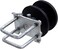 WARMWU Sliding Gate Rollers Nylon Cantilever Slide Gate for 4 Square Post x 2 Chain Link Fence Gate Frame Pack of 1