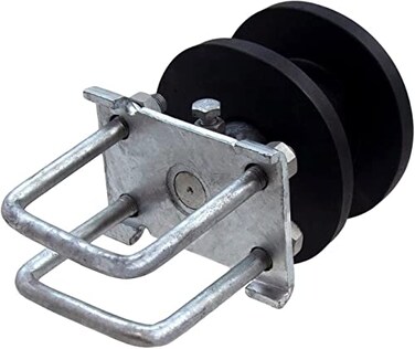WARMWU Sliding Gate Rollers Nylon Cantilever Slide Gate for 4 Square Post x 2 Chain Link Fence Gate Frame Pack of 1