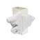 Safetech Hardware ViperX52 TwoSided Gate Latch Wrap Around Design No Post Drilling Padlock Lockable Left Right Reversible Double Gate Access wPush Button 2 Vinyl Aluminum White