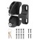 HILLMASTER Key Lockable 2 Sided Gate Latch KeySelf Locking Gate Latch Gate Fence Lock for Outdoor GatesLocking Gate Door Lock Fence Latch Gate Hardware for MetalWoodVinyl FenceBlack Finish