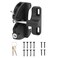 HILLMASTER Key Lockable 2 Sided Gate Latch KeySelf Locking Gate Latch Gate Fence Lock for Outdoor GatesLocking Gate Door Lock Fence Latch Gate Hardware for MetalWoodVinyl FenceBlack Finish