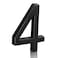 Merear 6 Floating Stainless Steel Address House Number Modern Metal AntiRust House Numbers with Nail Kits for Door Garden Mailbox Decor Visibility Signage 4