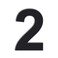 QT Home Decor QT Modern House Number 6 Inch BLACK Stainless Steel Number 2 Two Floating Appearance Easy to install and made of solid 304