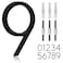 OLADOT 5 Stainless Steel Floating House Number Metal Modern House Numbers Mailbox Decor Number with Nail Kit Coated Black 9 or 6