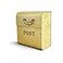 NACH CJ Large Mailbox with Powder Coated Finish Wall Mount Mailboxes for Outside Rust Resilient Metal Mailbox for Parcels 115 x 13 x 7 Inches Metallic Gold FZM1002