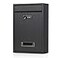Jssmst Locking Mailbox Wall Mounted Vertical Mail Boxes with Combination Lock Large Capacity 126 x 846 x 335 Inch Black Matt