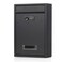 Jssmst Locking Mailbox Wall Mounted Vertical Mail Boxes with Combination Lock Large Capacity 126 x 846 x 335 Inch Black Matt