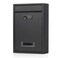 Jssmst Locking Mailbox Wall Mounted Vertical Mail Boxes with Combination Lock Large Capacity 126 x 846 x 335 Inch Black Matt
