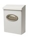 Gibraltar Mailboxes Designer Locking Medium Capacity Galvanized Steel White WallMount Mailbox DVKW0000 97 x 44 x 126 inches