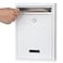 KYODOLED Mailbox for Outside Wall Mount Locking Mailbox Security Drop Box with Key Lock for Letters Cash Cards Steel Mail Box for House Office School 124H x 854L x 335W Inches White