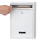 KYODOLED Mailbox for Outside Wall Mount Locking Mailbox Security Drop Box with Key Lock for Letters Cash Cards Steel Mail Box for House Office School 124H x 854L x 335W Inches White