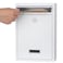 KYODOLED Mailbox for Outside Wall Mount Locking Mailbox Security Drop Box with Key Lock for Letters Cash Cards Steel Mail Box for House Office School 124H x 854L x 335W Inches White