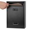 KYODOLED Locking Wall Mount Mailbox Mail Boxes with Combination Lock for Outside Security Cash Key Letter Drop Box with Code for House Office School124H x 854L x 335W Inches Black