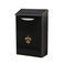 Architectural Mailboxes City Classic Vertical WallMounted Mailbox for Outside RustResistant Galvanized Steel Metal Small Mail Box Black