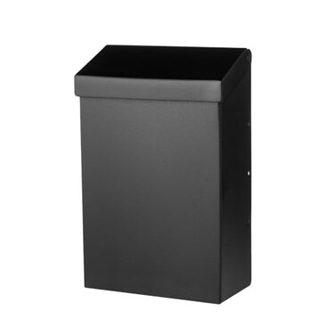Architectural Mailboxes Modern Heritage Vertical WallMounted Mailbox for Outside RustResistant Galvanized Steel Metal Small Mail Box Black Modern Wall Mailbox