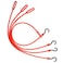 The Perfect Bungee 30 Inch Heavy Duty Bungee Cord Polyurethane LoopEnd Bungee Straps 4 Pack Red Bungee Made in The USA Stretches Two Times Original Length