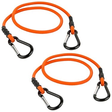 Keeper 36 Carabiner Bungee Cord 2 Pack UV And WeatherResistant