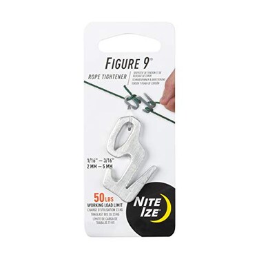 Nite Ize Rope Tightener 112 in Aluminum Silver