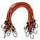 Stalwart Bungee Cords 10Pack Virgin Rubber 24Inch Cordage with HeavyDuty VinylCoated Hooks and Fabric Wrapping by Red