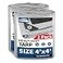 TARPAL 4x4 Feet Tarps Silver 105Mil2Pack Multipurpose Protective Cover Heavy Duty Tarp WaterproofSnow or UV ProtectionDurable Reinforced Edges
