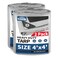 TARPAL 4x4 Feet Tarps Silver 105Mil2Pack Multipurpose Protective Cover Heavy Duty Tarp WaterproofSnow or UV ProtectionDurable Reinforced Edges