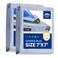RAINDEWAY Tarps 7x7 Feet 2 Pack 55 Mil Multipurpose Waterproof Poly Tarp Cover with Metal Grommets and Reinforced Edges SilverBlue Tarp