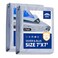 RAINDEWAY Tarps 7x7 Feet 2 Pack 55 Mil Multipurpose Waterproof Poly Tarp Cover with Metal Grommets and Reinforced Edges SilverBlue Tarp