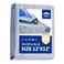 RAINDEWAY Tarps 12x12 Feet 55 Mil Multipurpose Waterproof Poly Tarp Cover with Metal Grommets and Reinforced Edges SilverBlue Tarp