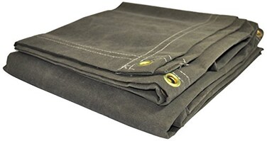 Dry Top 10x12 Green Heavy Duty Canvas Tarp Dry TOP 10x12