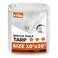 TARPAL 10x20 White Tarps Waterproof 75 mil Medium Duty Tarp All Purpose Poly Tarps Cover WaterproofSnow Proof UV ProtectionRip and Tear ProofPoly Tarpaulin