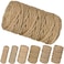 PH PERKHOMY PerkHomy 5mm Jute Rope 105 Feet Twisted Heavy Duty and Thick Twine Rope for Cat Scratcher Scratching Post Tree Craft Projects Gardening Home Decoration Packing Bundling 105FT 5mm