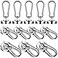 Grtard 12 Pack Magnetic Hooks with Swivel Carabiner 70Lbs Strong Magnetic Hooks for Hanging Neodymium Magnet Hooks Heavy Duty Magnet with Hook for Cruise Cabins Garage Workplace Kitchen