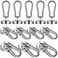 Grtard 12 Pack Magnetic Hooks with Swivel Carabiner 70Lbs Strong Magnetic Hooks for Hanging Neodymium Magnet Hooks Heavy Duty Magnet with Hook for Cruise Cabins Garage Workplace Kitchen