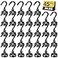 DIYMAG Magnetic Hooks for Refrigerator Extra Strong Cruise Hook Heavy Duty Earth Magnets with Hook for Hanging Magnetic Hanger for Cabins Grill 45PBlack