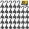 DIYMAG Magnetic Hooks for Refrigerator Extra Strong Cruise Hook Heavy Duty Earth Magnets with Hook for Hanging Magnetic Hanger for Cabins Grill 45PBlack