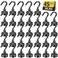 DIYMAG Magnetic Hooks for Refrigerator Extra Strong Cruise Hook Heavy Duty Earth Magnets with Hook for Hanging Magnetic Hanger for Cabins Grill 45PBlack