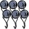 Elefama 110 LBS Magnetic Hooks Heavy Duty for Cruise Cabins Refrigerator Fridge Hanging Grill Tools Purse Magnet Hooks Strong Magnets with Hooks Black Magnetic Hook Hanger Swing for Kitchen Classroom