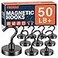 FINDMAG Magnetic Hooks Heavy Duty 50lb Strong Magnetic Hooks for Cruise Cabins Heavy Duty Magnets with Hook for Refrigerator Black Magnet Hook for Classroom Kitchen Home 2026 Cruise Essentials