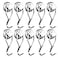 E BAVITE Magnetic Hooks80LB Magnet Hooks Heavy Duty with Swivel Swing 10 Pack Strong Neodymium Magnetic Hook for Cruise Cabins Refrigerator Hanging Garage Workshop Office and Kitchen Silver